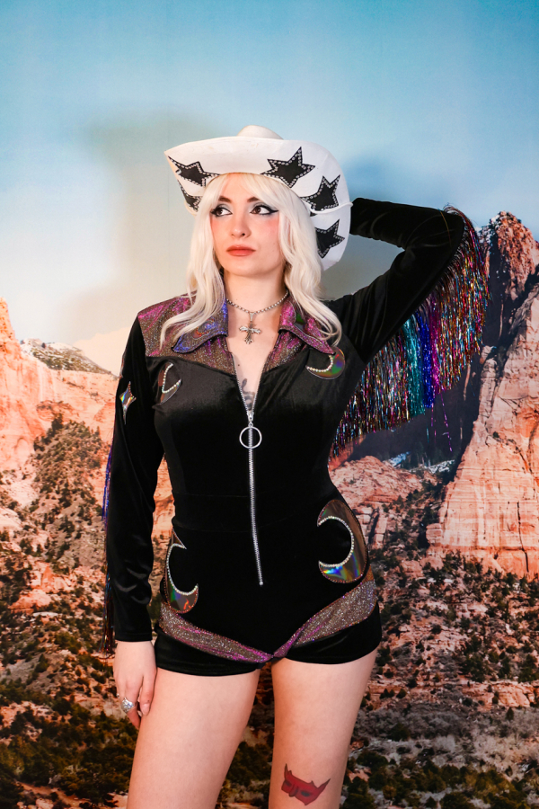 Outlaw Vixen Playsuit Petrol - Image 3